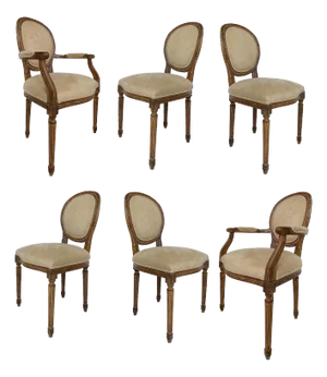 Vintage Meyer Gunther Martini Louis XVI Style Dining Chairs- Set of 6