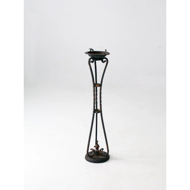 Antique Cast Iron Standing Ashtray For Sale - Image 13 of 13