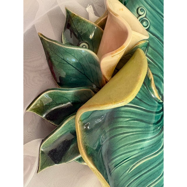Mid-Century Modern Callalily Centerpiece Vintage Sculpture For Sale - Image 3 of 5