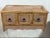 Tan Vintage Rattan Three Drawer Table Top Cabinet For Sale - Image 8 of 9