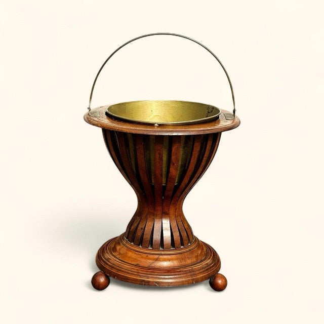 Victorian Walnut Peat Bucket For Sale - Image 9 of 9