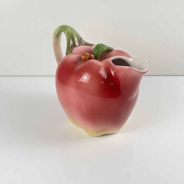 Apple-Shaped Slipware Pitcher, 1960s-1970s For Sale - Image 6 of 9