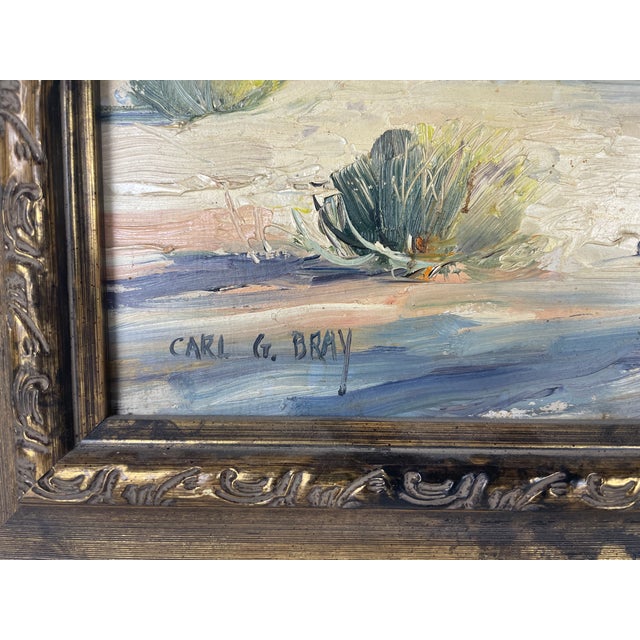 Southwest Desert Landscape Signed lower left: Carl G. Bray Oil on panel 16 inches x 20 inches (panel) 21.5 inches x 25.5...