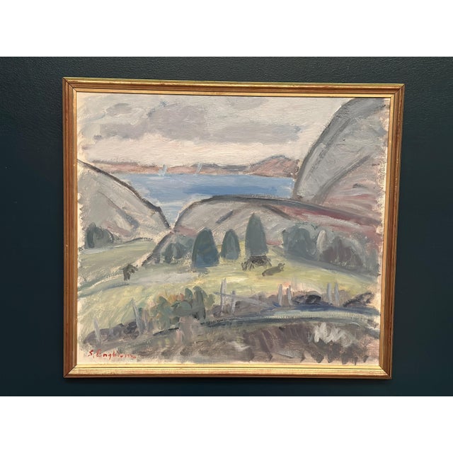 Sven Engblom, Landscape, 1960s, Oil on Canvas For Sale - Image 13 of 18