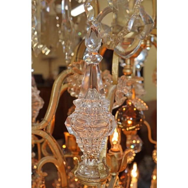 19th Century Palatial French Louis XV Style Chandelier Attributed to Baccarat For Sale - Image 12 of 17