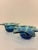 Glass Murano Glass Blue Flower Votive Holders For Sale - Image 7 of 8