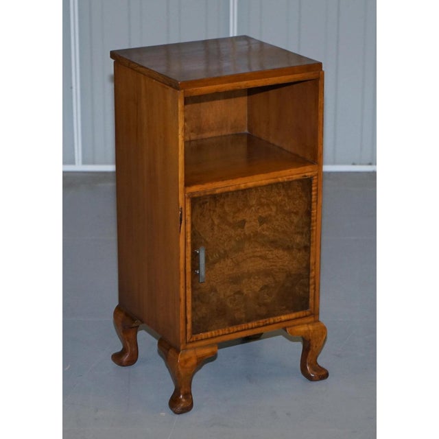 Burr Walnut Bedside Cupboards or Lamp Tables from Waring & Gillows, 1932, Set of 2 For Sale - Image 14 of 18