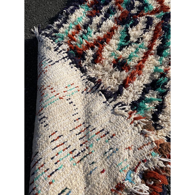 Textile Berber Moroccan Azilal Wool Rug For Sale - Image 7 of 8