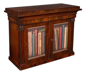 Antique Bachelor's Book Cabinet, English, Tabletop Repository, William Iv, 1835