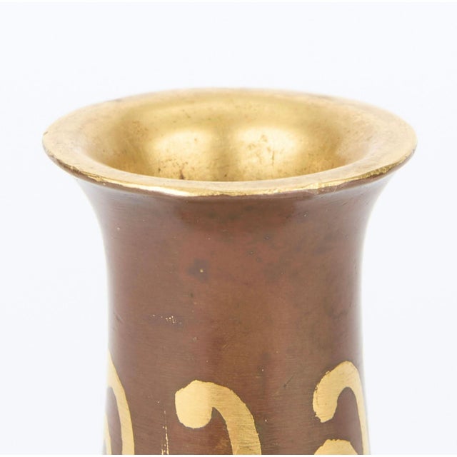 1920s Luc Lanel for Christofle Dinanderie Vase For Sale - Image 10 of 12