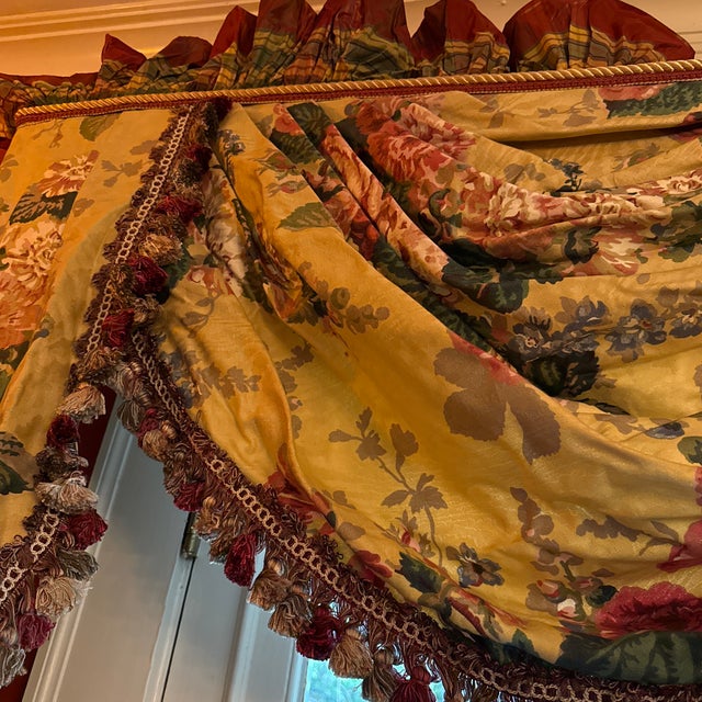 Textile Custom Chintz Valances For Sale - Image 7 of 10