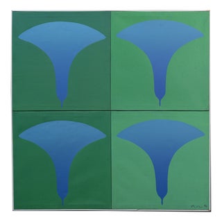 Kozo Inoue, Abstract Composition, 1974, Oil on Canvas For Sale