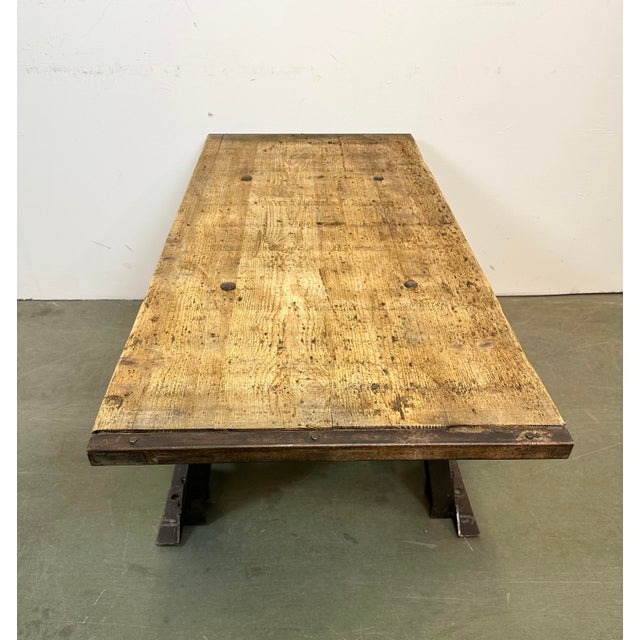 Industrial Riveted Coffee Table, 1960s For Sale - Image 12 of 18