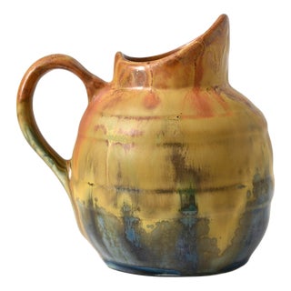 French Drip Glaze Jug from Gilbert Metenier, 1920s For Sale