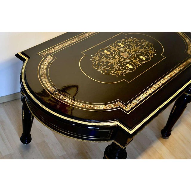 Salon Table & Armchairs from H. Makart, Set of 3 For Sale - Image 12 of 14