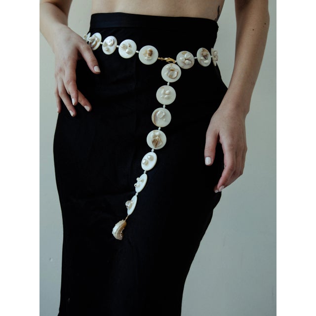Mother of Pearl Belt | Chairish