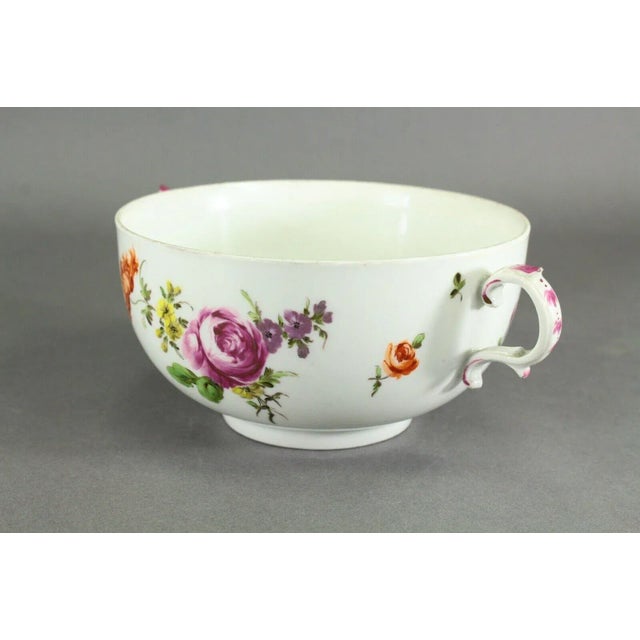 Ceramic Circa 1756 Vienna Porcelain Ecuelle Bowl & Cover W. Strawberry Knob For Sale - Image 7 of 13