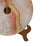9.75" Natural White Brown Onyx Stone Round Fengshui Home Decor Display For Sale - Image 11 of 16
