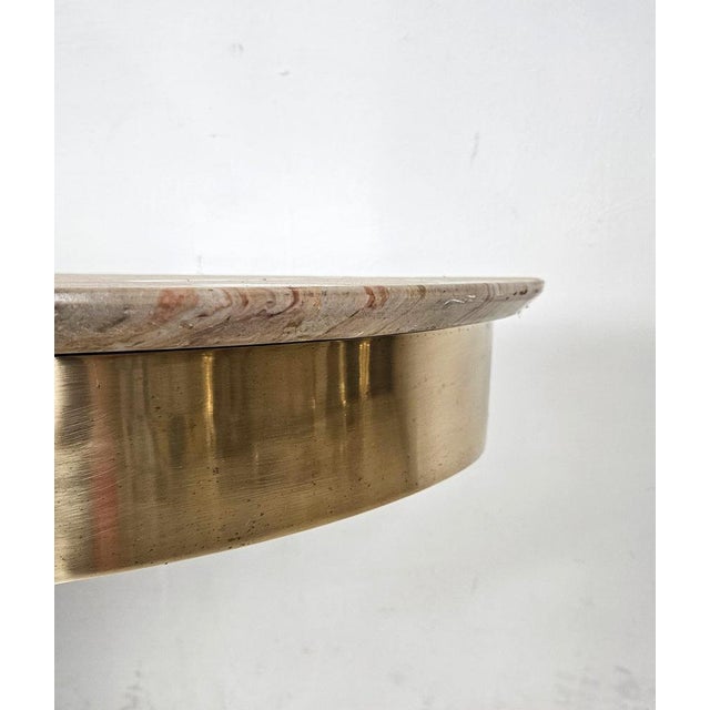 Italian Onyx and Brass Console Table, 1950s For Sale - Image 6 of 11