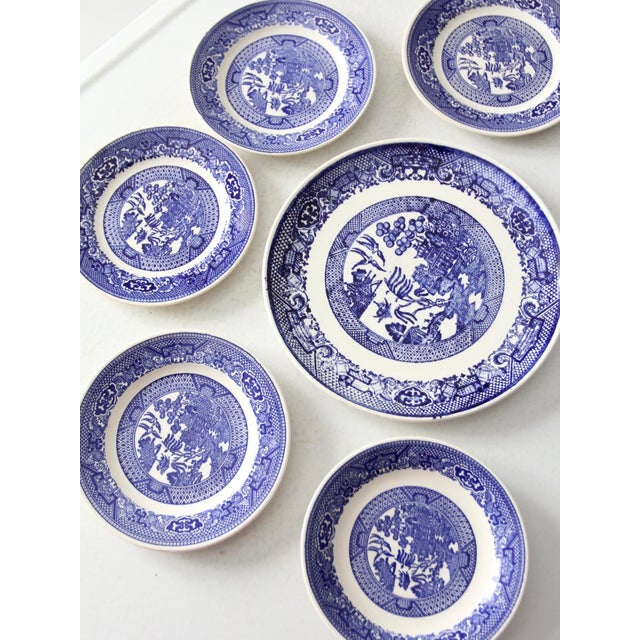 Vintage Blue Willow Plates Set of 6 Chairish