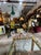 Up for consideration is a beautiful vintage pair of pink depression champagne glasses with gold rim accents. These would...