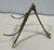 Vintage modernist design brass petite easel.
