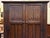 Quality Custom Solid Dark Oak Armoire Double Door c.1940's For Sale - Image 4 of 10