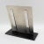 Art Deco Black Opaline Glass and Aluminum Picture Frame, 1930s For Sale - Image 4 of 8