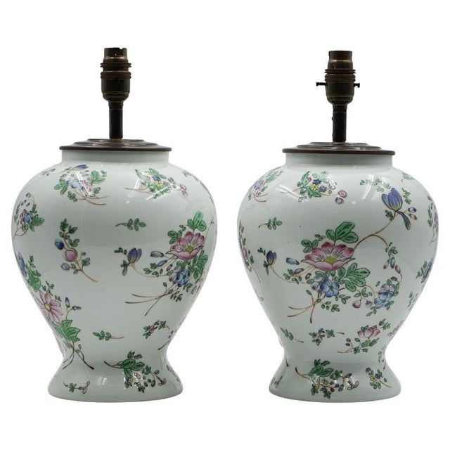 Chinese Qianlong Nian Zhi Porcelain Vase Table Lamps, 1960s, Set of 2 For Sale - Image 15 of 15
