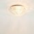 Glass Mid-Century Modern Art Deco Geometric Transparent Glass Flush Mount From Limburg, Germany, 1970s For Sale - Image 7 of 10
