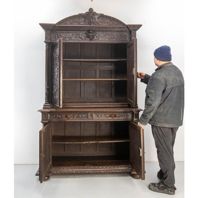 Antique French Oak Cabinet, 1800s For Sale - Image 15 of 18