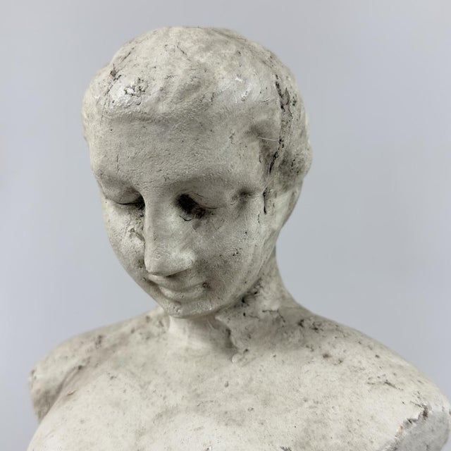 Vintage Venus Bust Sculpture in Ceramic & Gesso, 1960s For Sale - Image 6 of 13