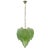 Light Green Suspension Chandelier with Murano Glass Leaves, Italy, 1990s For Sale - Image 10 of 10
