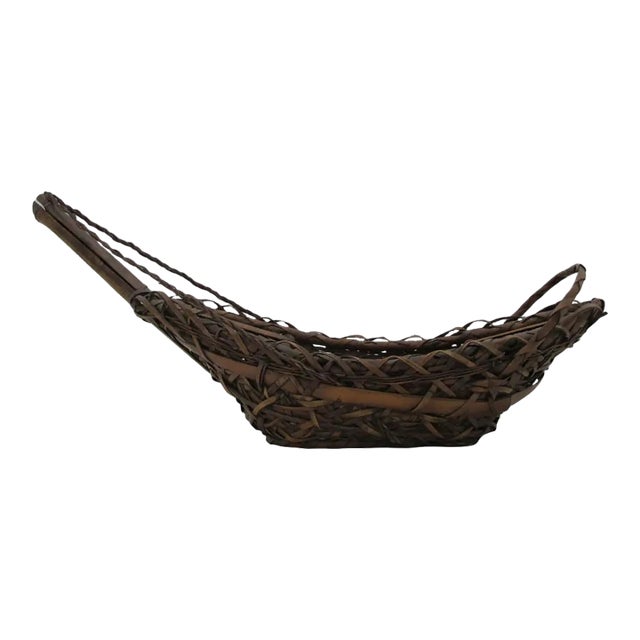 Japanese Ikebana Funagata Boat Shaped Flower Arranging Basket For Sale
