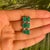 Art Deco Natural 6.32 Ct Octagon Emerald & Diamond Three Stone Dangle Earrings - 2 Pieces For Sale - Image 4 of 11