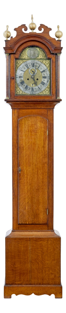 18th Century Oak Long Case Clock from James Draycot Wells, 1790s