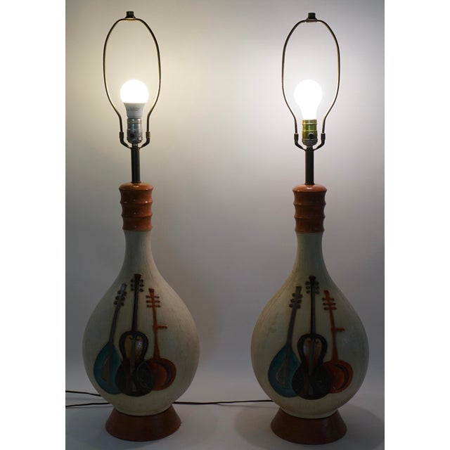 Vintage Fortune Table Lamps Set of 2 For Sale - Image 9 of 11