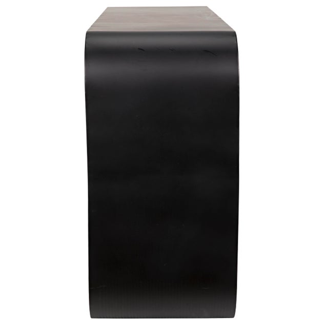 Metal Shylock Console, Black Metal For Sale - Image 7 of 10