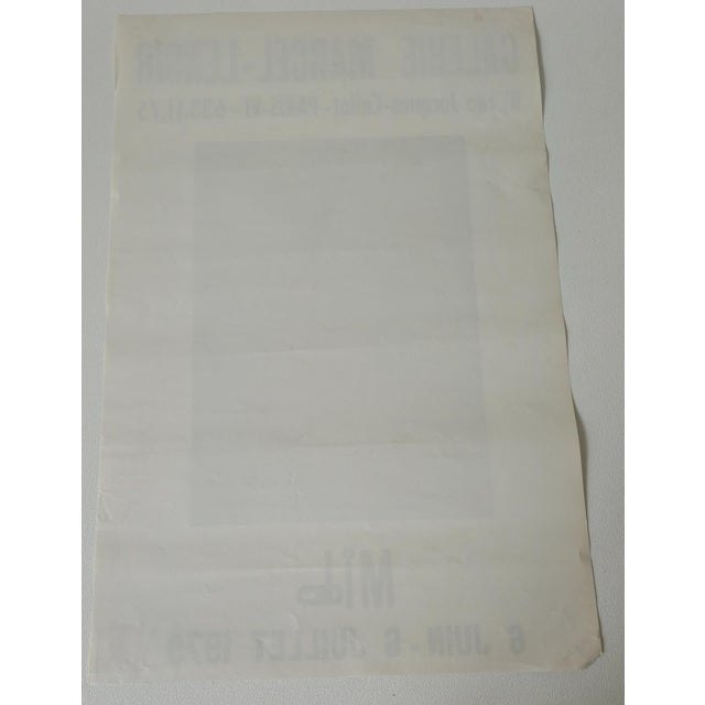 Paper Milo Original Art Poster Exhibition Galerie Marcel Lenoir Paris Vintage Surrealist For Sale - Image 7 of 8