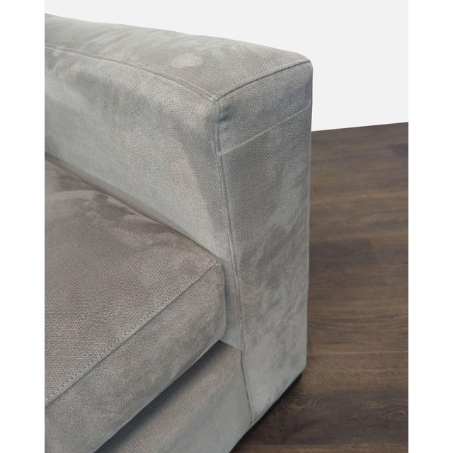 Crate & Barrel Crate and Barrel 3-Seat Modern Gray Sofa For Sale - Image 4 of 5