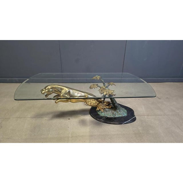 Brass Jaguar Coffee Table, 1970s For Sale - Image 12 of 14