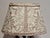 Art Deco French Table Lamp with Metal Frame, Porcelain Flowers, and Fabric Shade, 1930s For Sale - Image 9 of 11