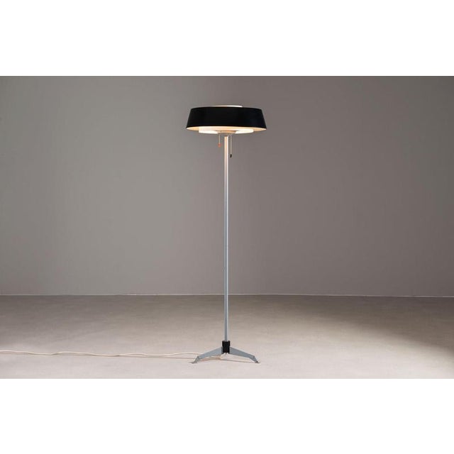 Very nice “st-7128” floor lamp designed by niek hiemstra for evolux in the netherlands around 1950. A fine example of...