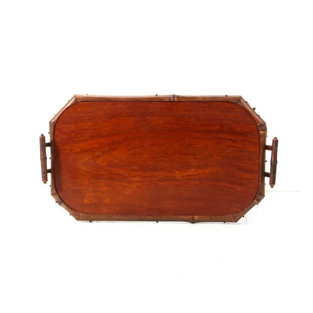 Art Nouveau Tea Table in Bamboo, 1900s For Sale - Image 12 of 13