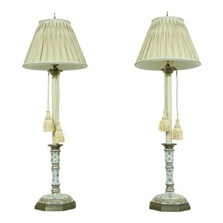 Pair Concord Simone Porcelain Decorative Table Lamps For Sale