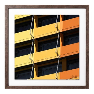 “Puerta America 05” Giclee Archival Pigment Print 18x18 Framed in Walnut For Sale