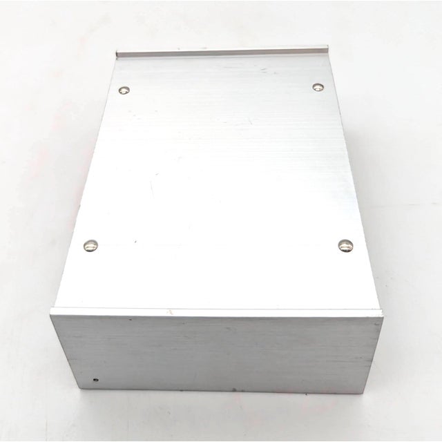 Alfred Klitgaard Mid 20th Century Walnut Wood & Brushed Aluminum Cigarette or Trinket Box For Sale - Image 4 of 10