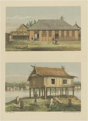 Carl Alfred Bock, Malayan Houses in Sumatra, 1881, Paper