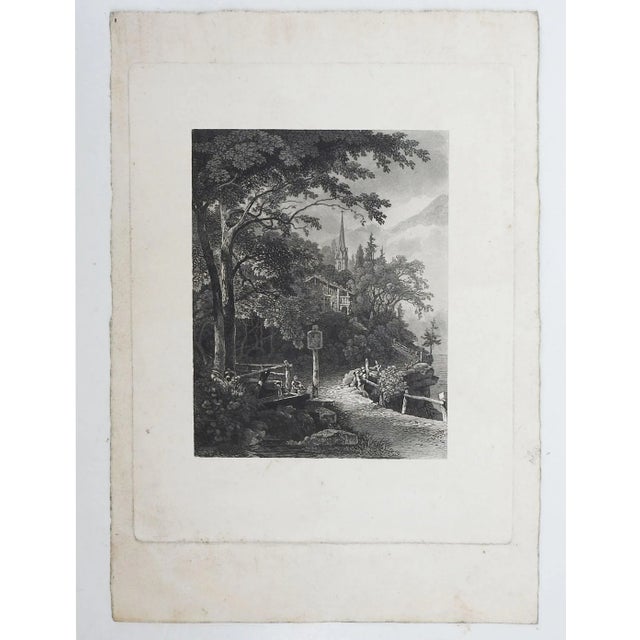 Antique Friedrich Salathe Pastoral Aquatint For Sale - Image 4 of 5