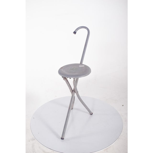 Vintage Folding Cane Seat, 1950 For Sale - Image 4 of 8